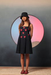 Little Hearts Denim Mini Dress