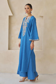 Azura Embroidered Kaftan With Pants Set