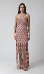 Naomi Fringe Gown