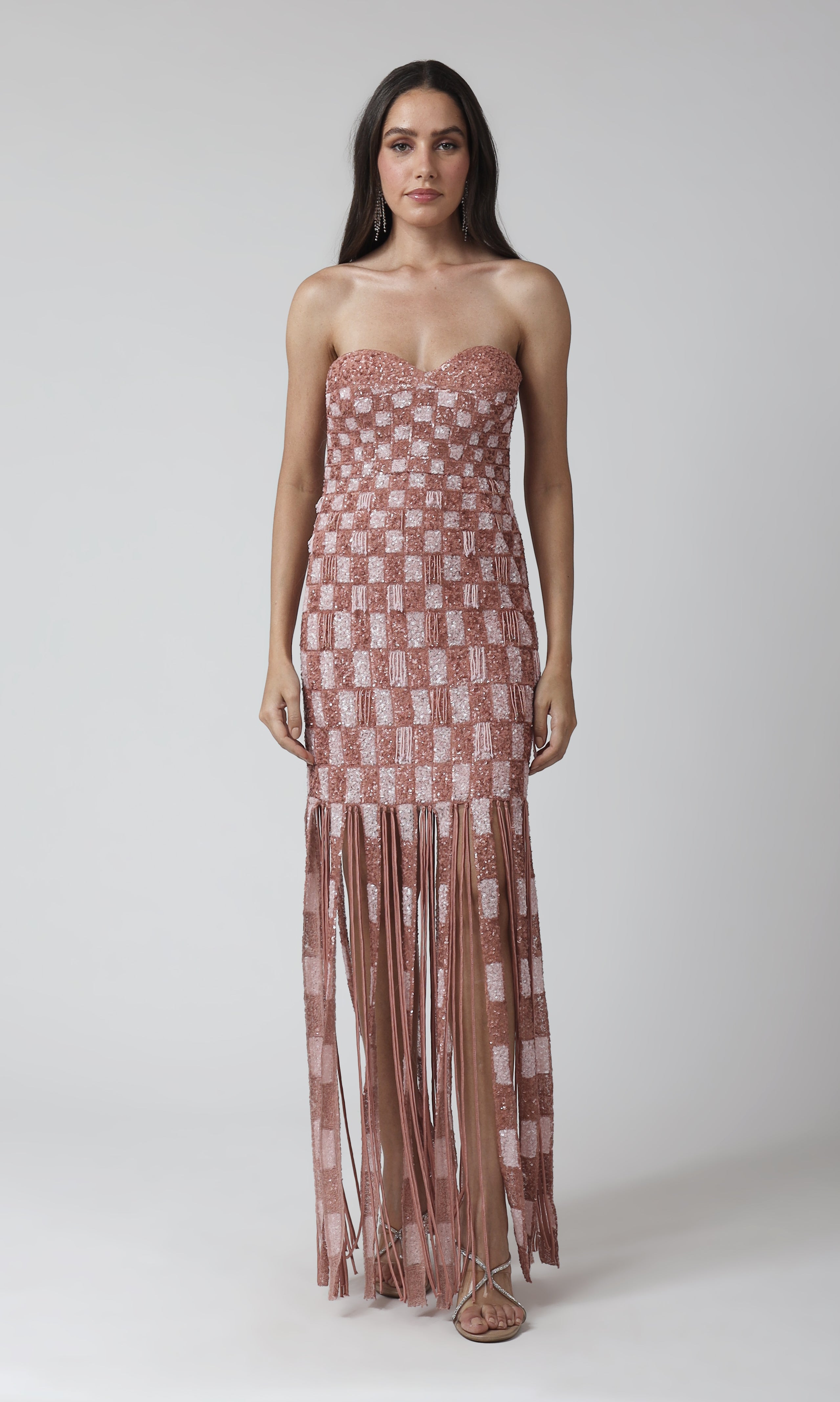 Naomi Fringe Gown