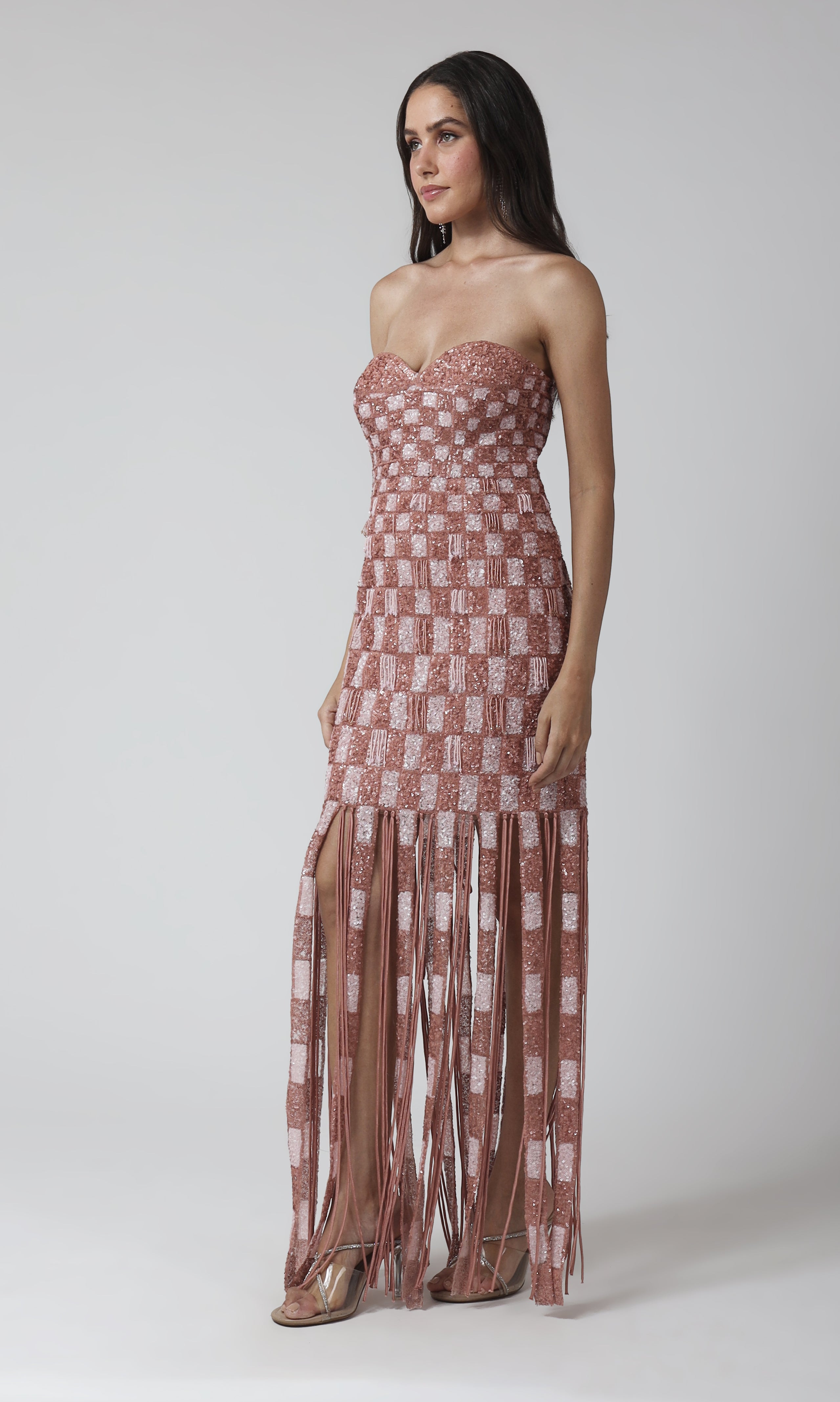 Naomi Fringe Gown