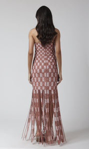 Naomi Fringe Gown
