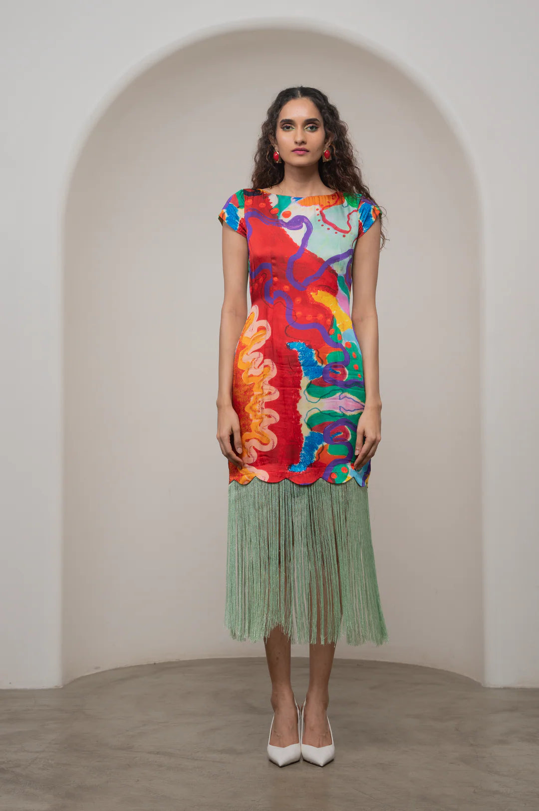 Alya Fringe Dress