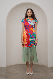 Alya Fringe Dress