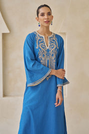 Azura Embroidered Kaftan With Pants Set