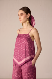 Yuna Top Maroon