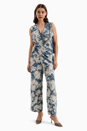 Denim Check Waistcoat and Pants