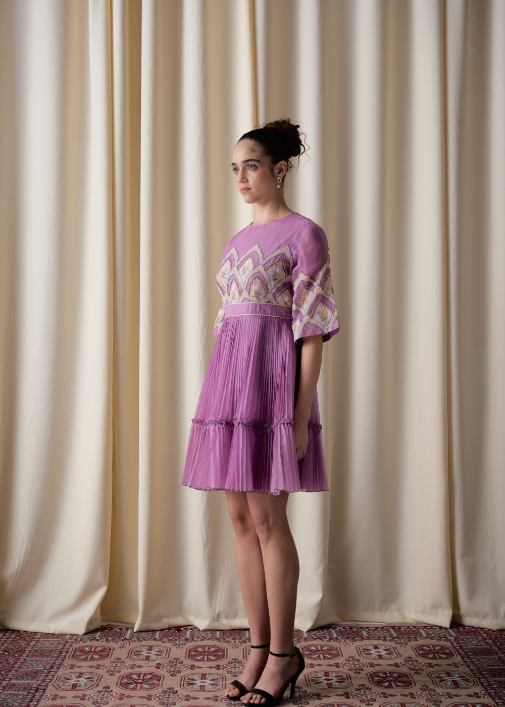 Orchid skater dress image 1