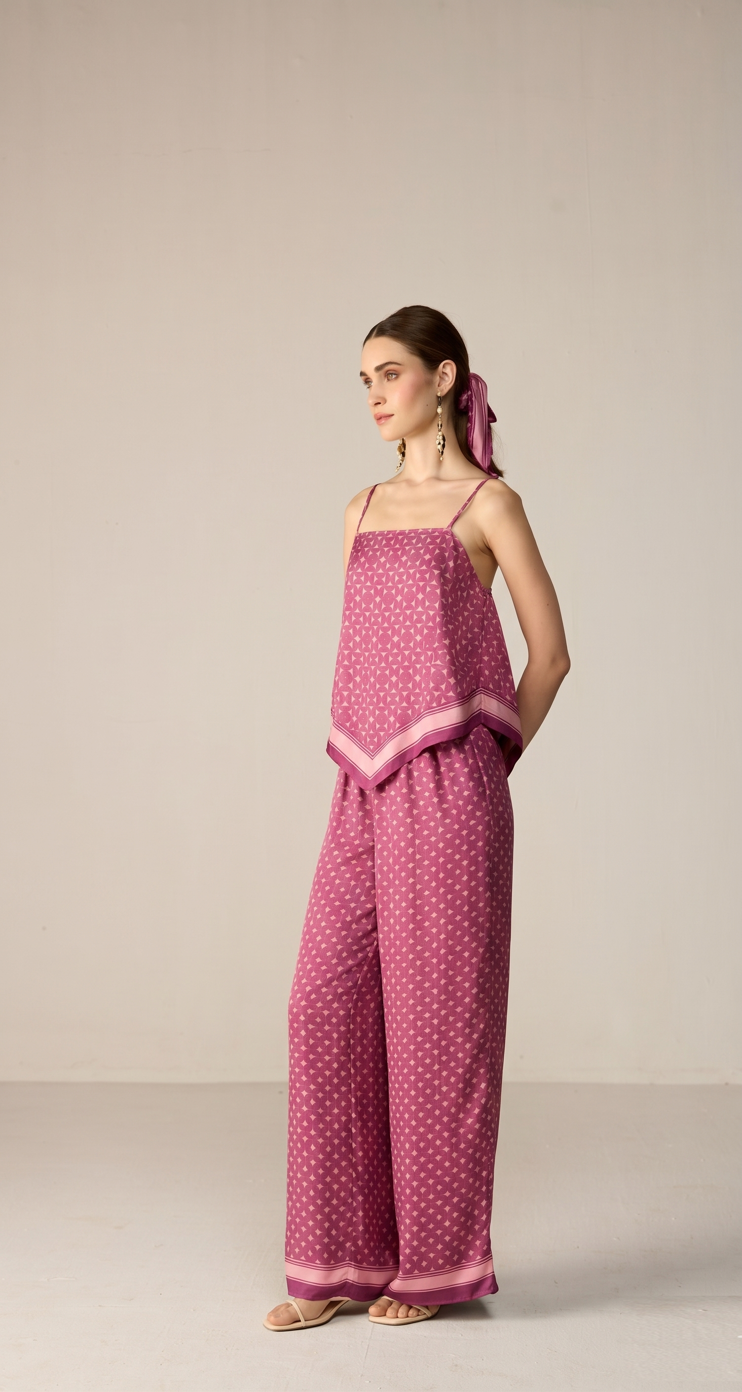Yuna Top Co-ord Set Maroon