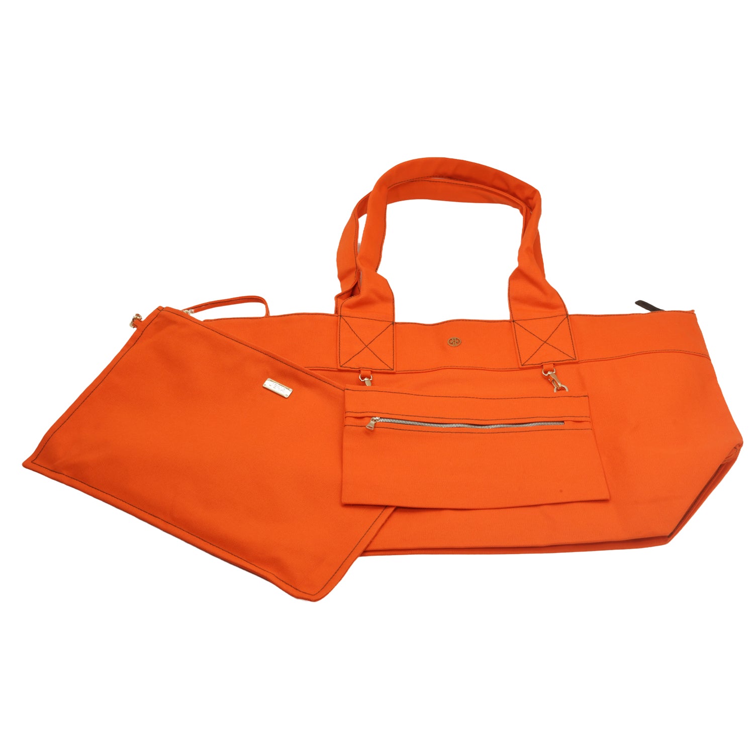 Jena Weekender Canvas Tote Burnt Orange
