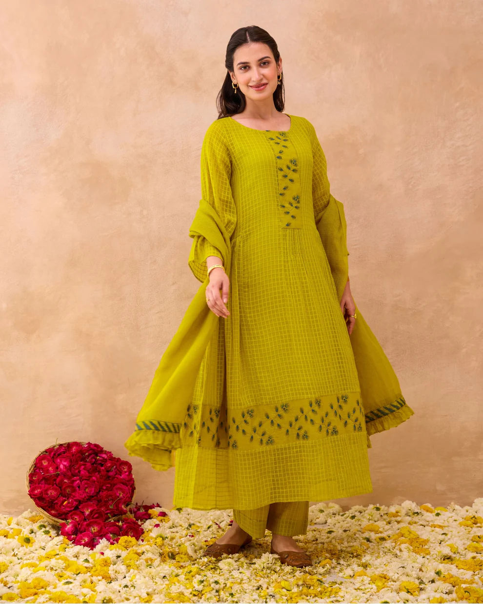 Amber Bloom Kurta Set
