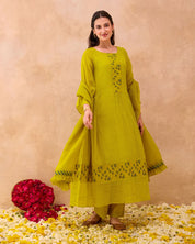 Amber Bloom Kurta Set