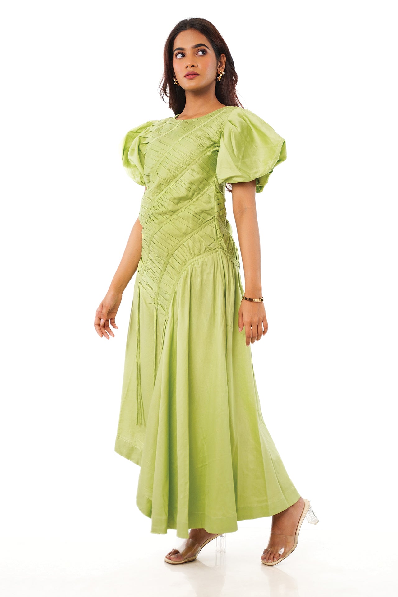 Sneha Adwani in Pleated Midi Dress