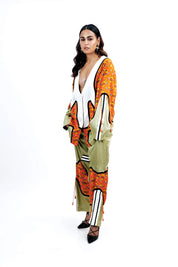 Concentric Yoke Jacket Set