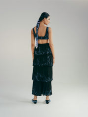The Droplets Bustier And Tiered Skirt Set