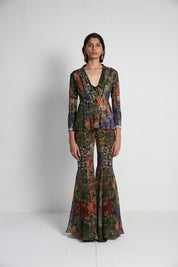 Midday Long Jacket With Flare Pant