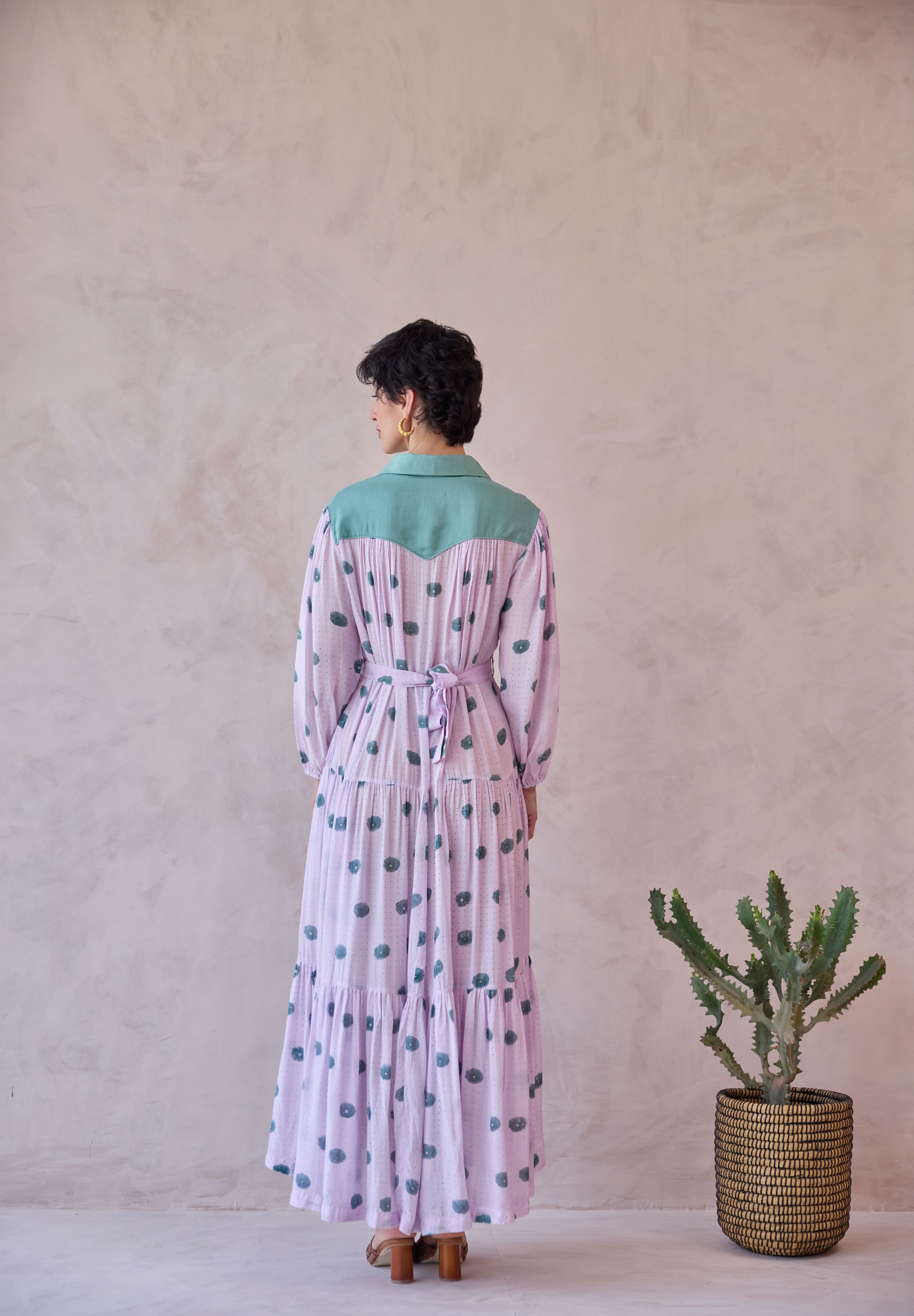 Lilac Dot Meadow Dress