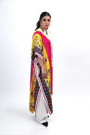 Panelled Kaftan Set