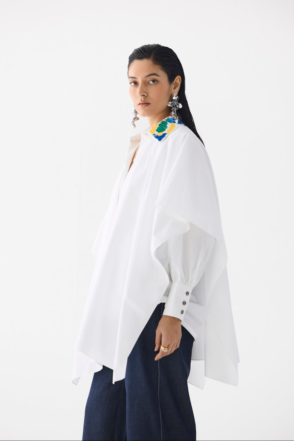 Calla Layered Poplin Shirt