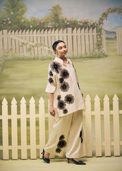 Noir Petal Garden Oversized Co-ord Set
