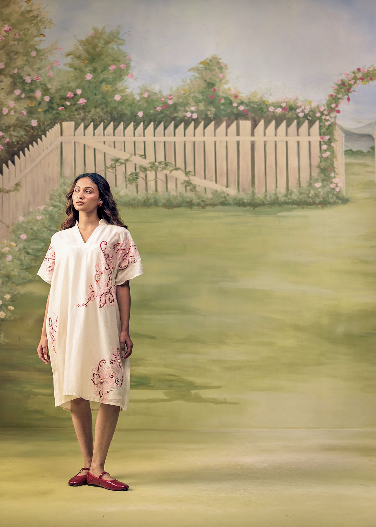 Coral Reverie Flow Dress
