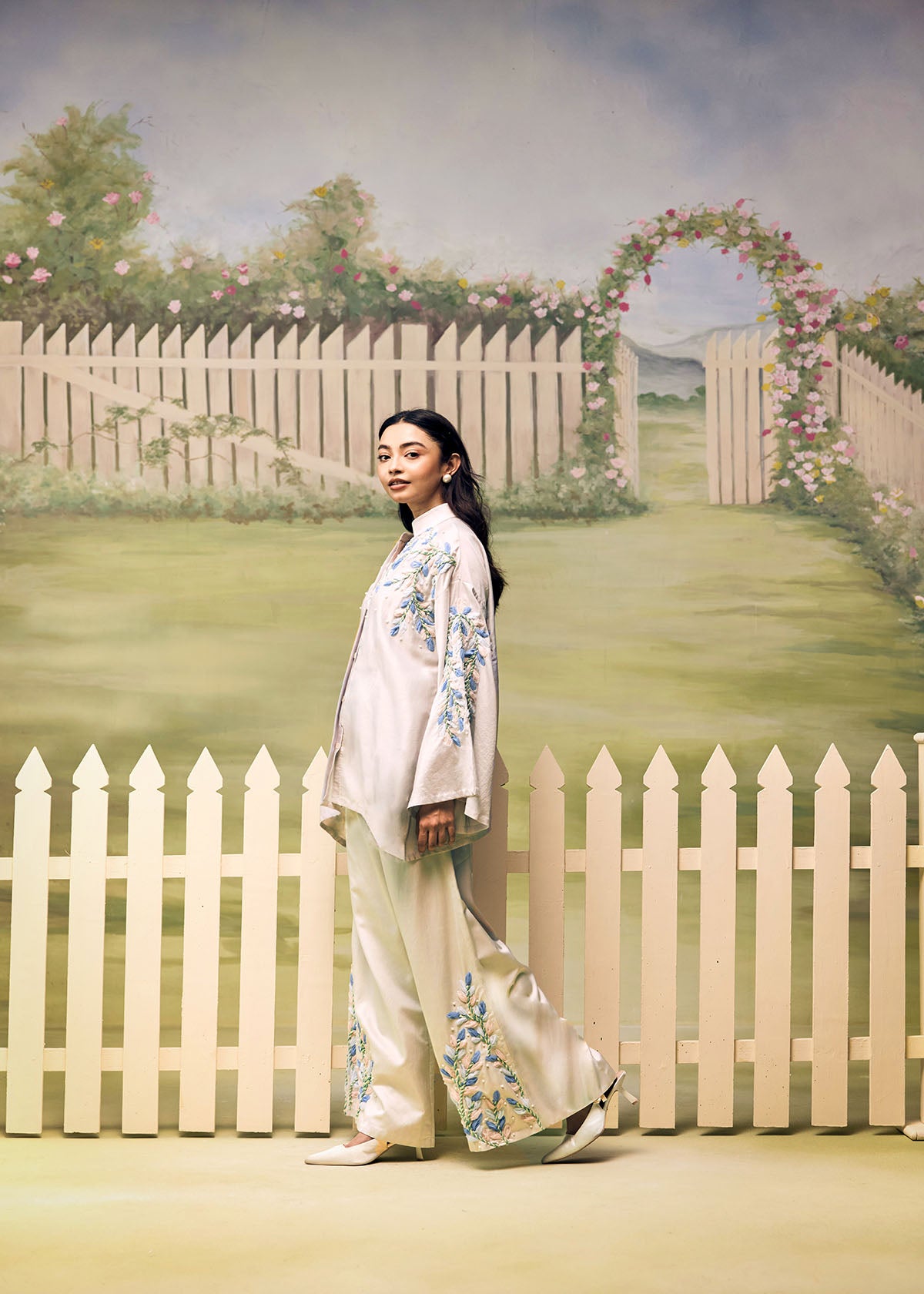 Mist Blue Garden Relaxed Co-ord Set