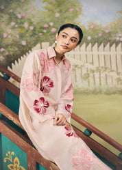 Rose Bloom Elongated Shirt Dress