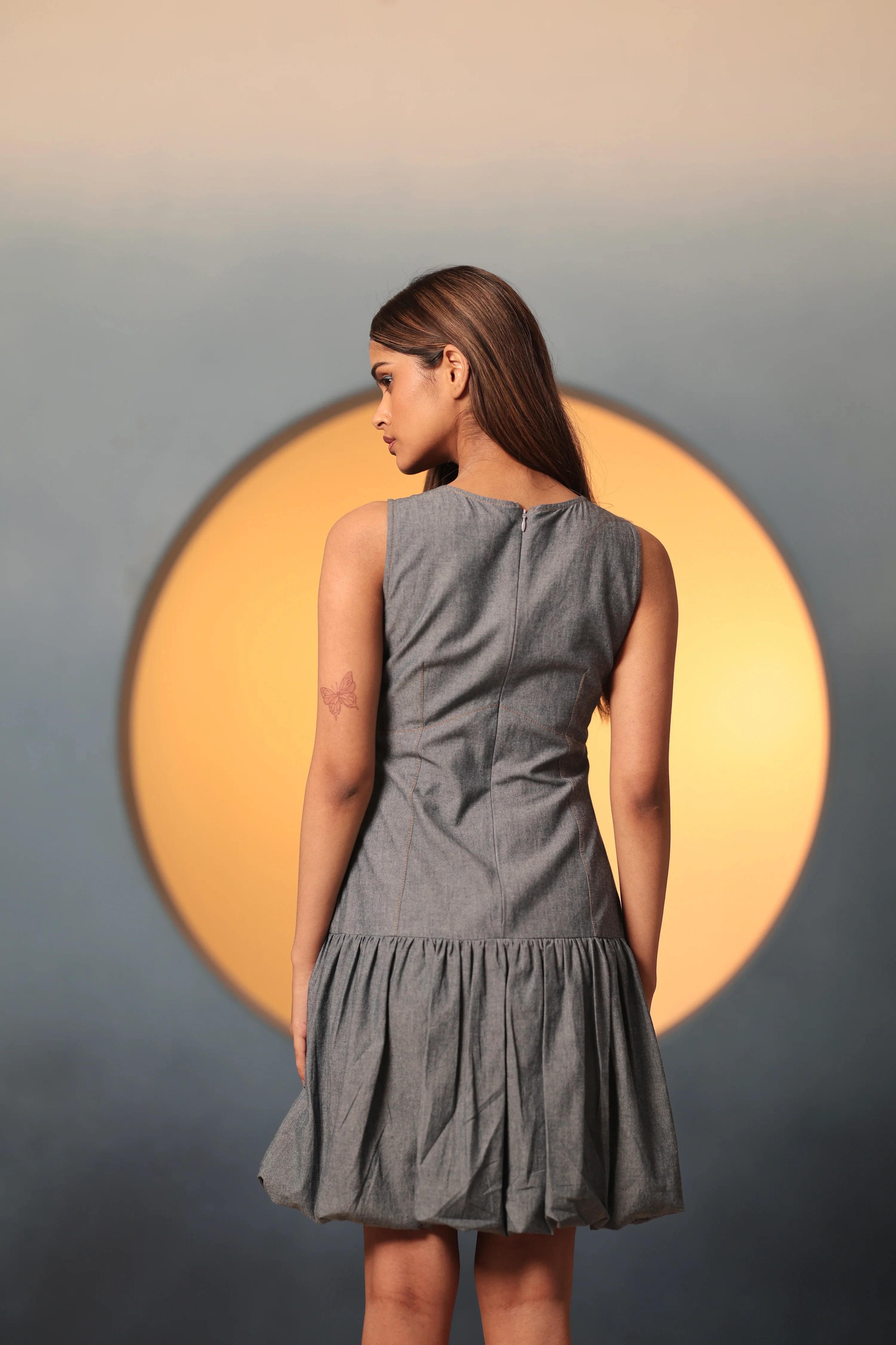 Firefly Embellished Denim Mini Dress