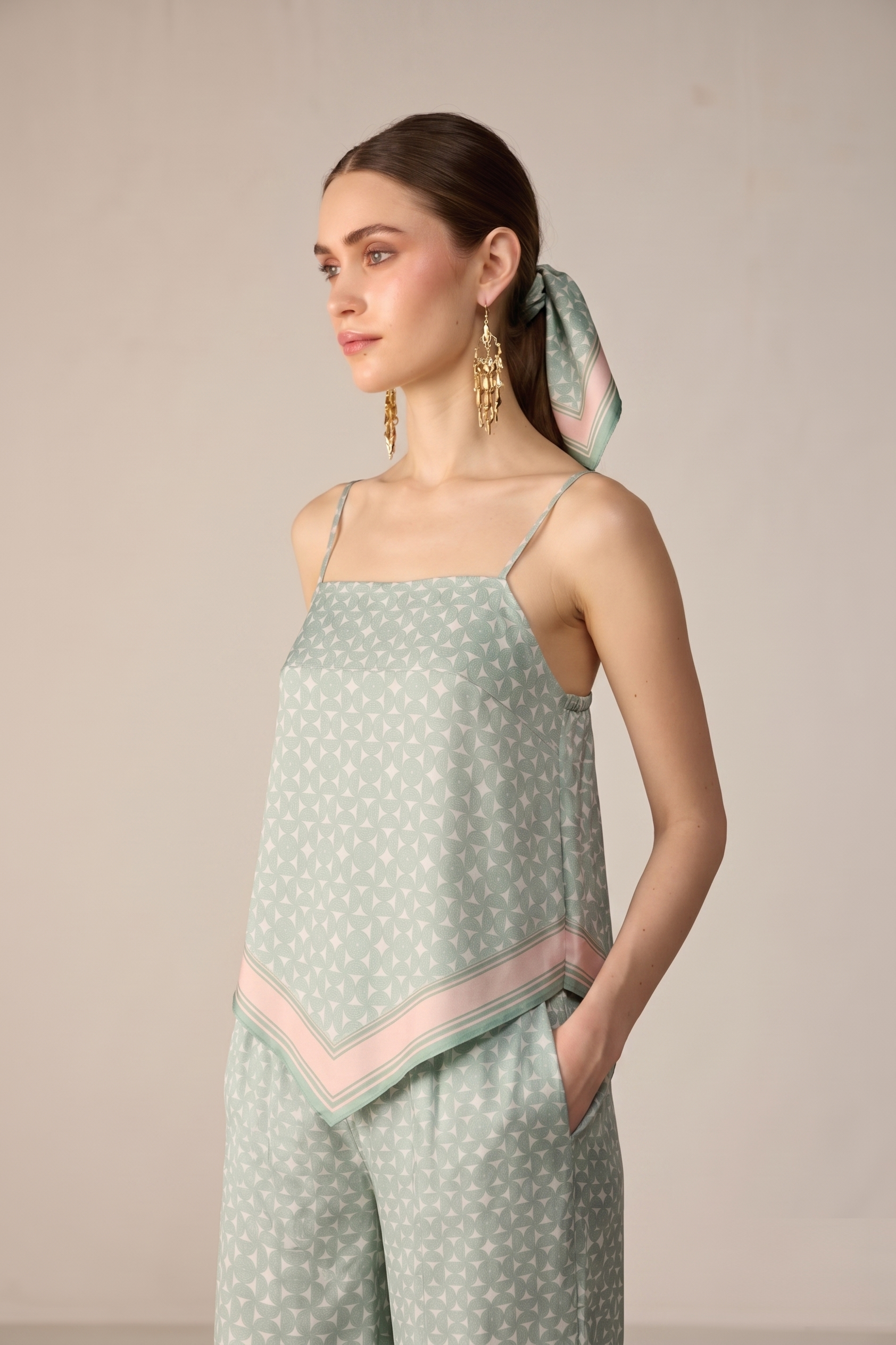 Yuna Top Co-ord Set Green