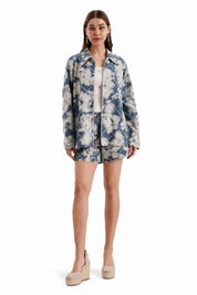 Denim Cloud Shacket Set