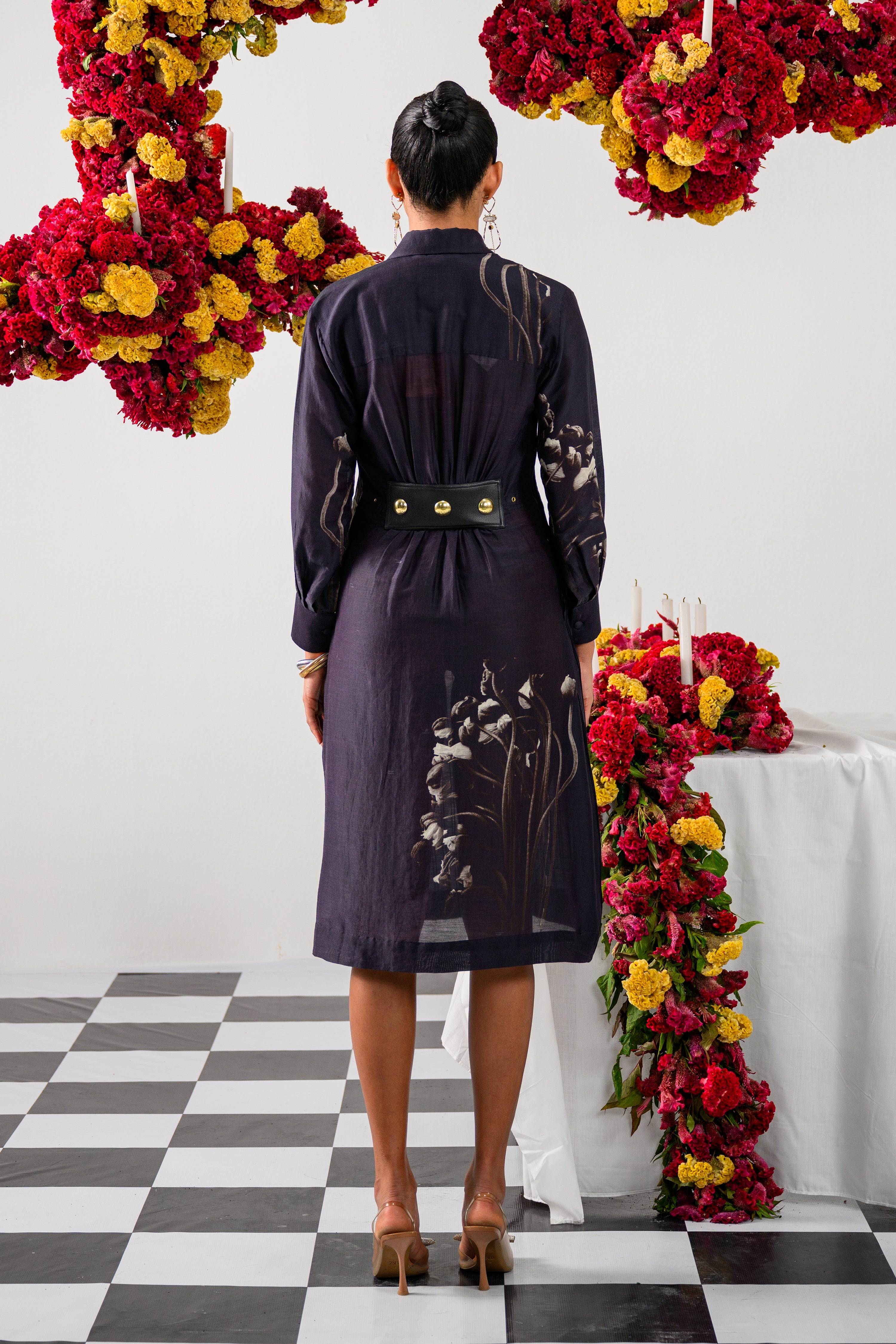 Antique Bloom Shirt Dress