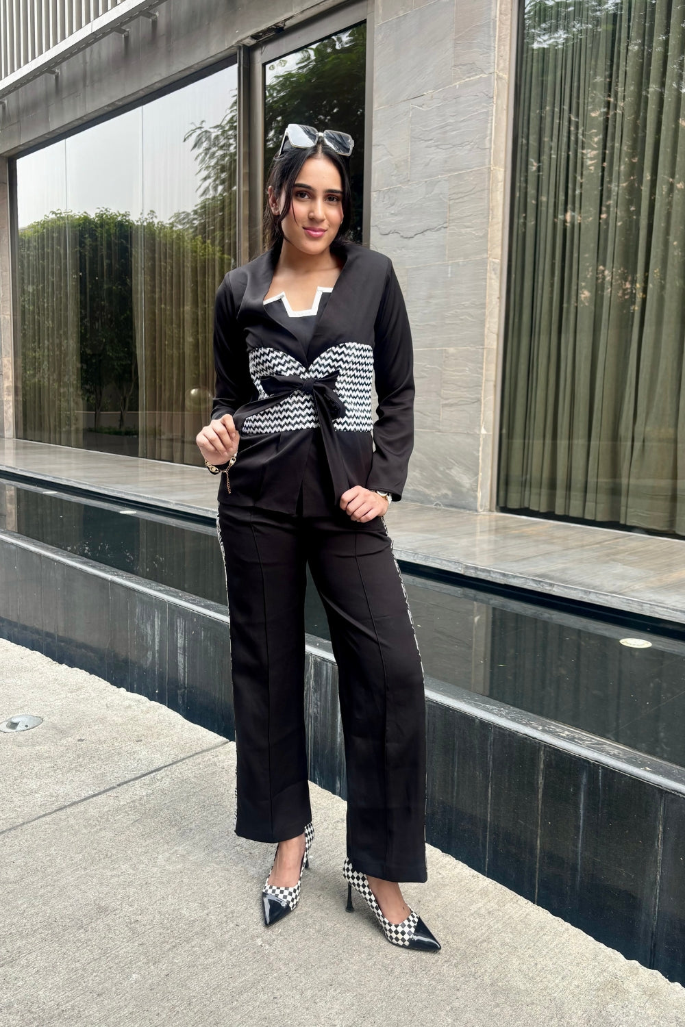 Midnight Monarch Blazer Set (3pc)