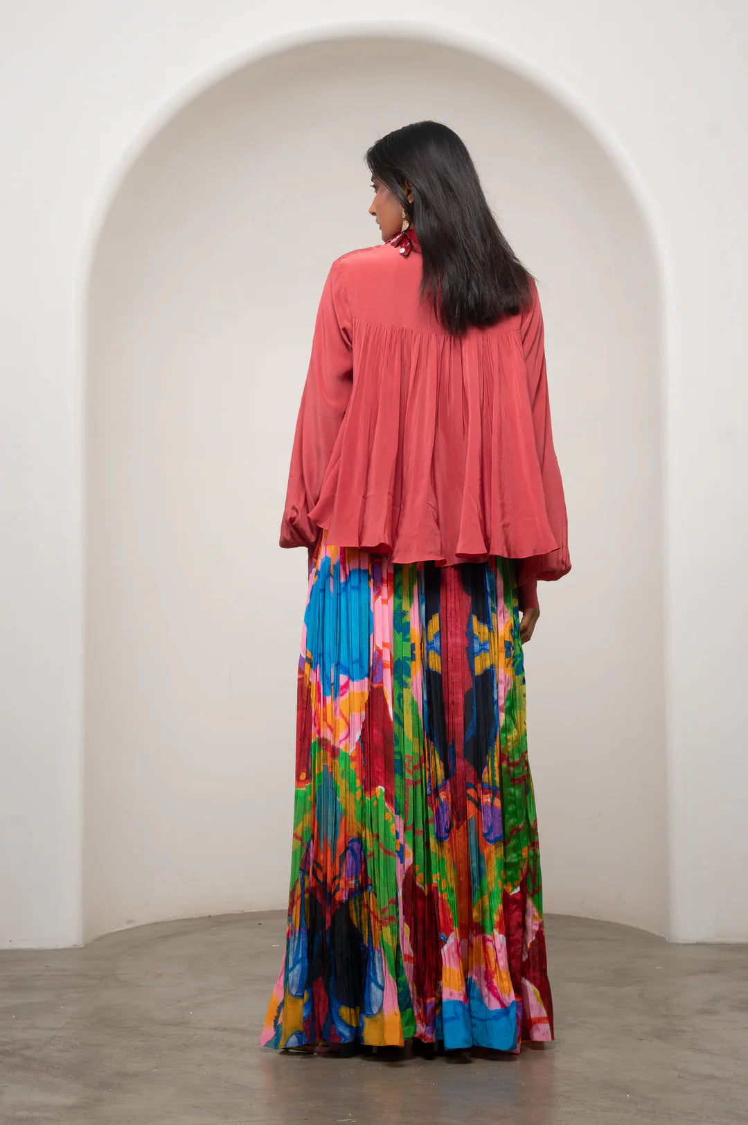 Sena Gathered Top & Skirt
