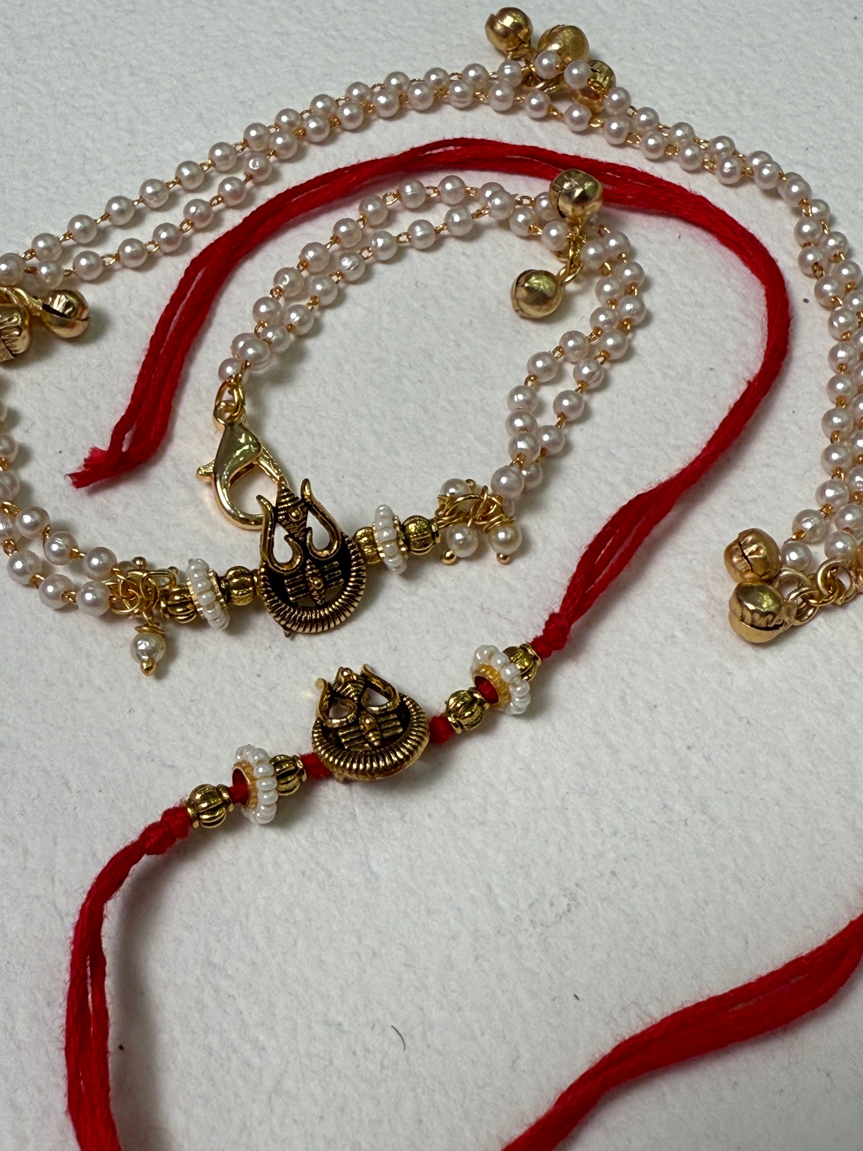 Trinetra Rakhi & Bracelet Set Of Two