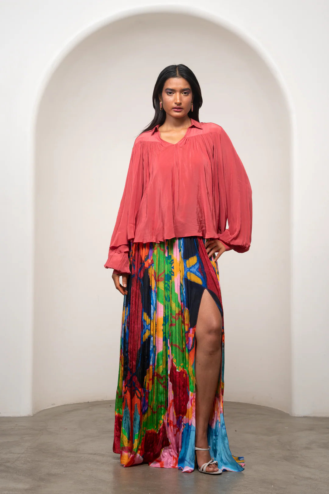 Sena Gathered Top & Skirt