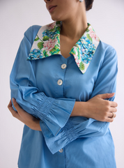 Azure Bloom Shirt