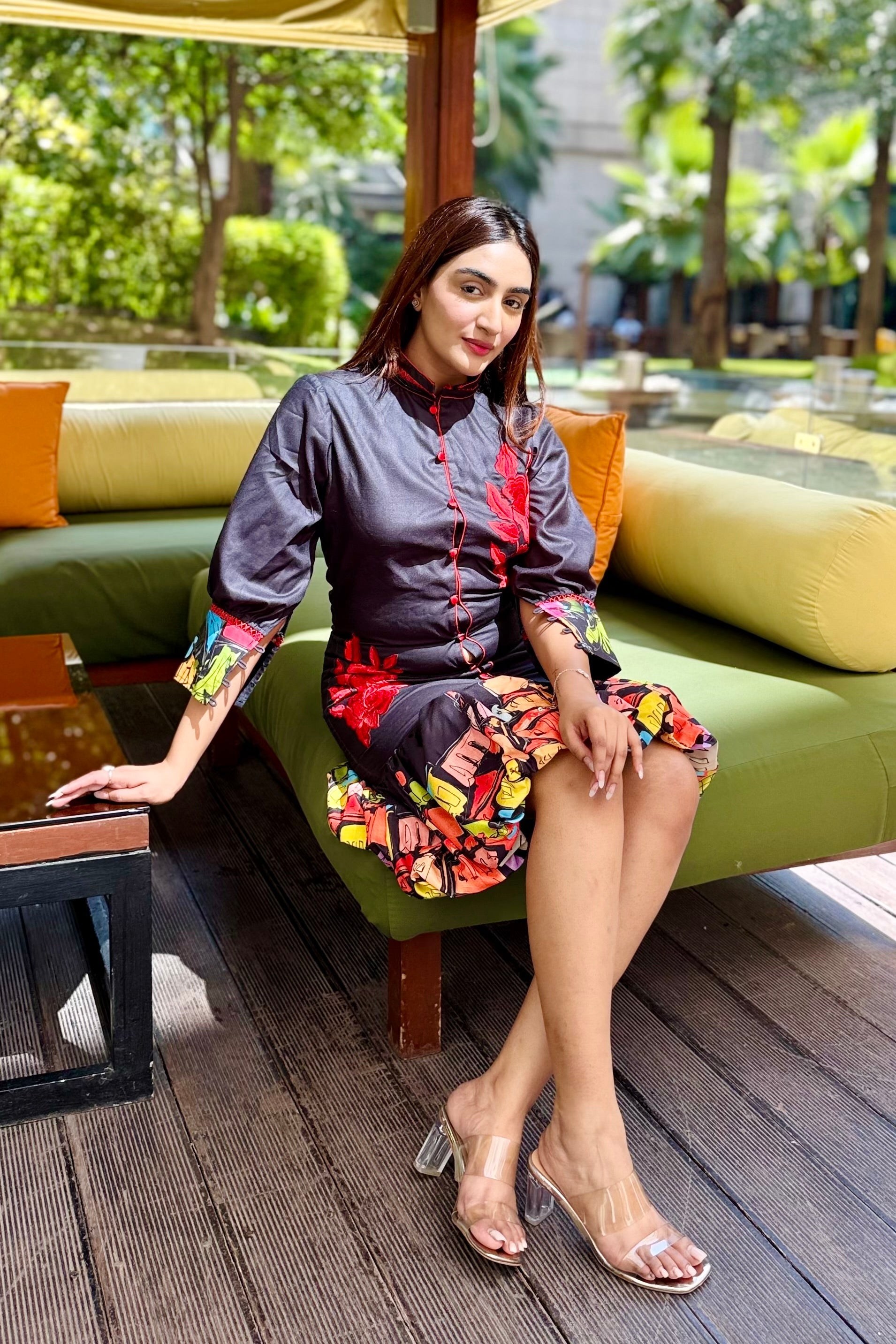 Amara Embroidered Dress