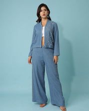 Denim Medium Blue Jacket and Pants