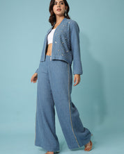 Denim Medium Blue Jacket and Pants