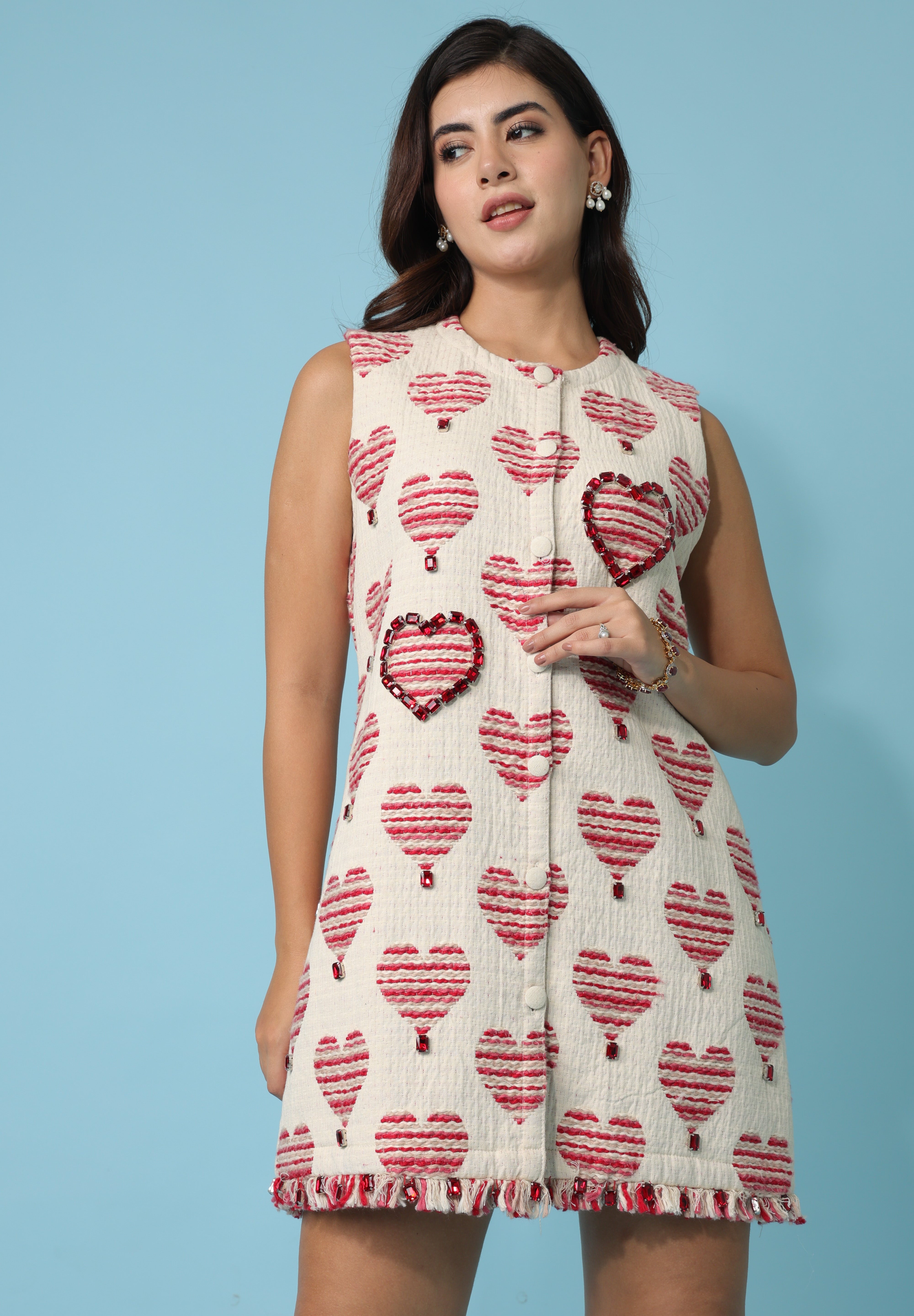 Heart Jacquard