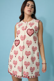 Heart Jacquard