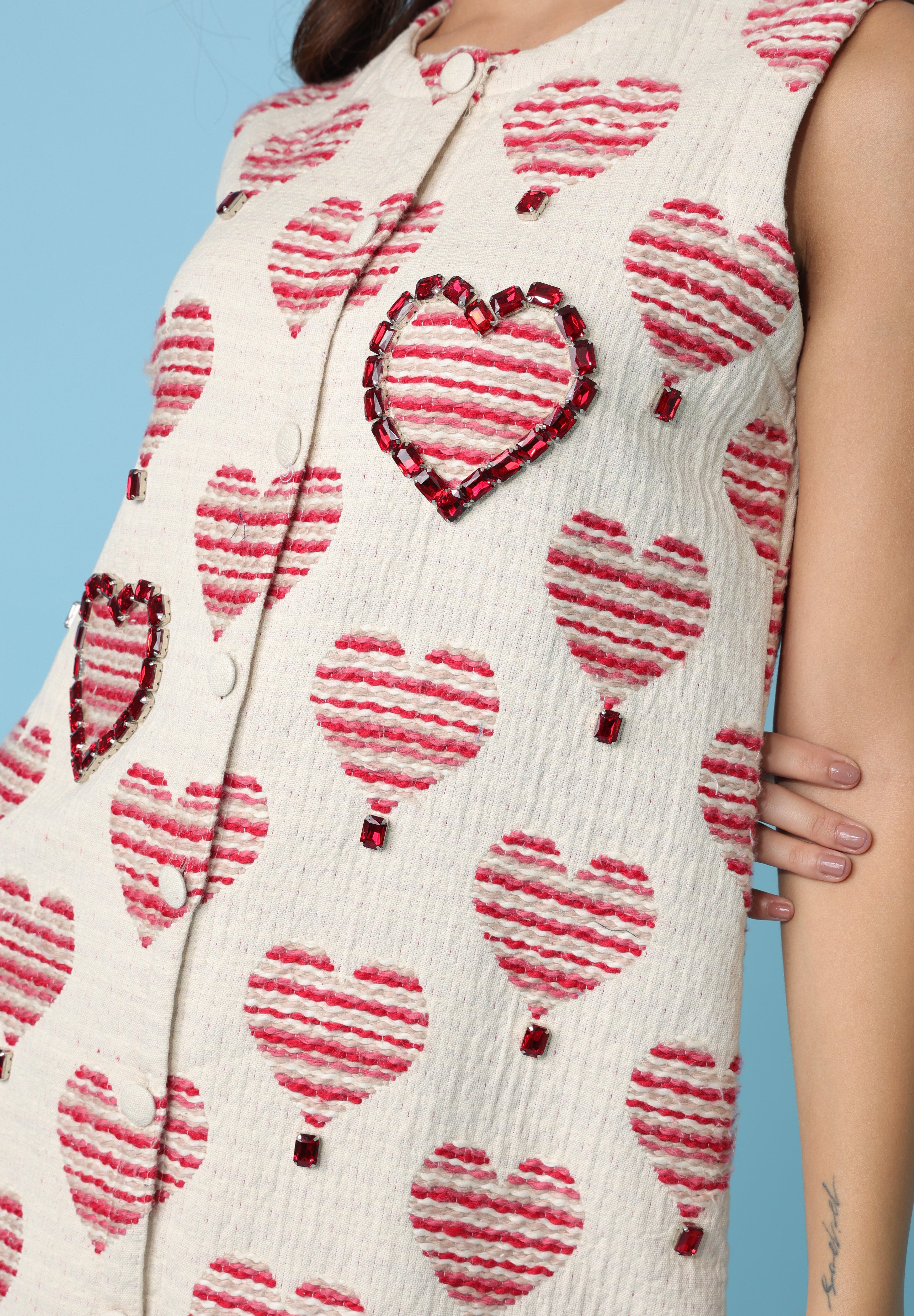 Heart Jacquard