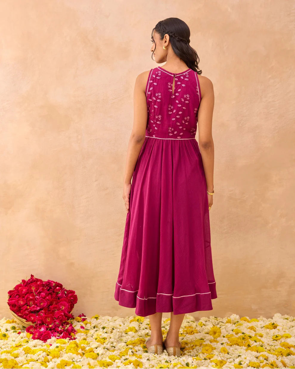 Magenta Meadow Dress
