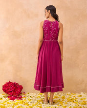 Magenta Meadow Dress