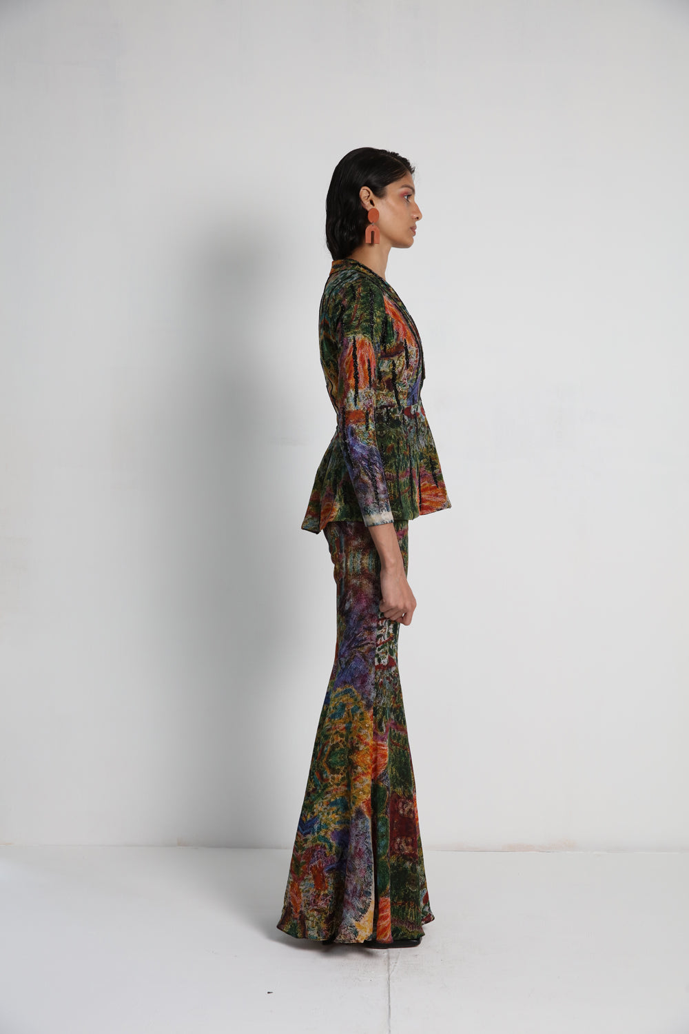Midday Long Jacket With Flare Pant