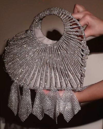 Lumi Knot Mini Bag Silver Large