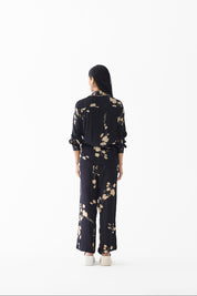 Black Sakura Crop Top and Pants