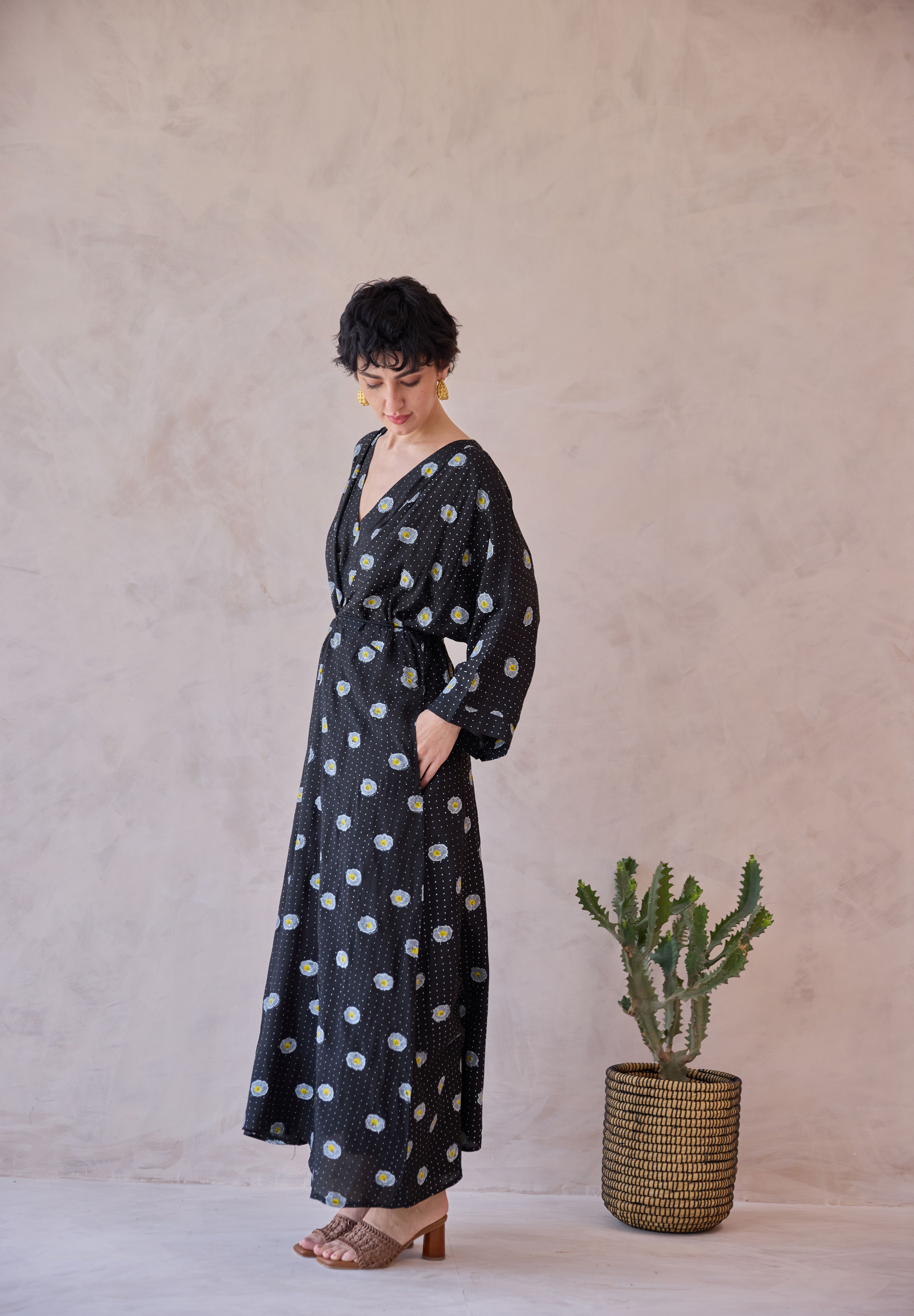 Daisy Drift Kaftan Dress