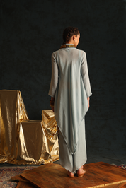 V Tunic Foil Twin Set