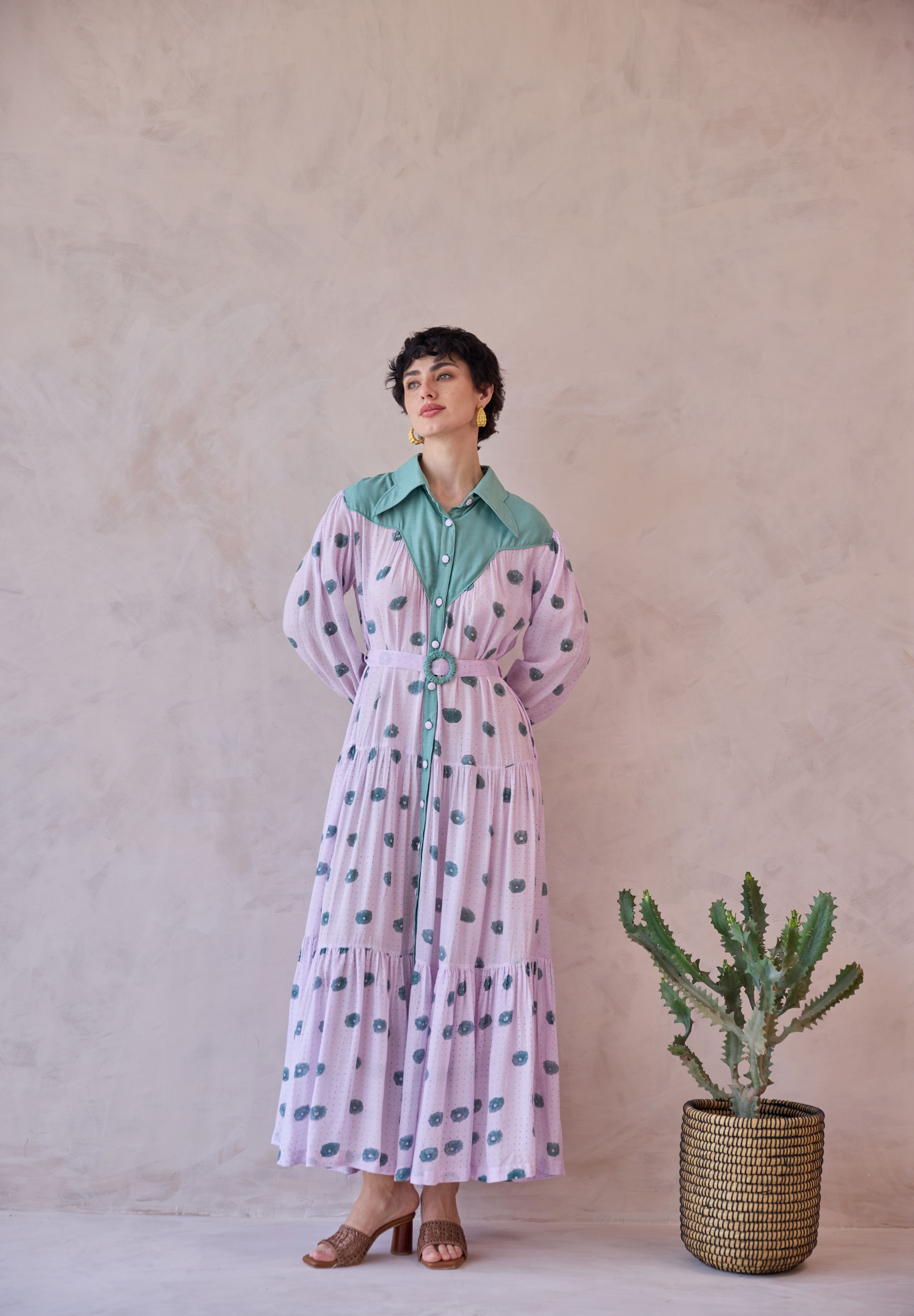 Lilac Dot Meadow Dress